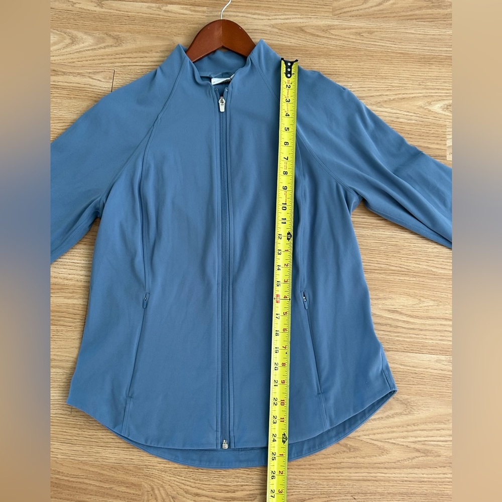 Athleta Salutation Athletic Full Zip Jacket Blue … - image 5